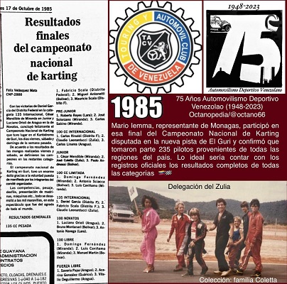 KARTING VENEZOLANO 1985