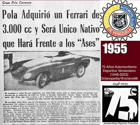 1955 AUTOMOVILISMO VENEZOLANO